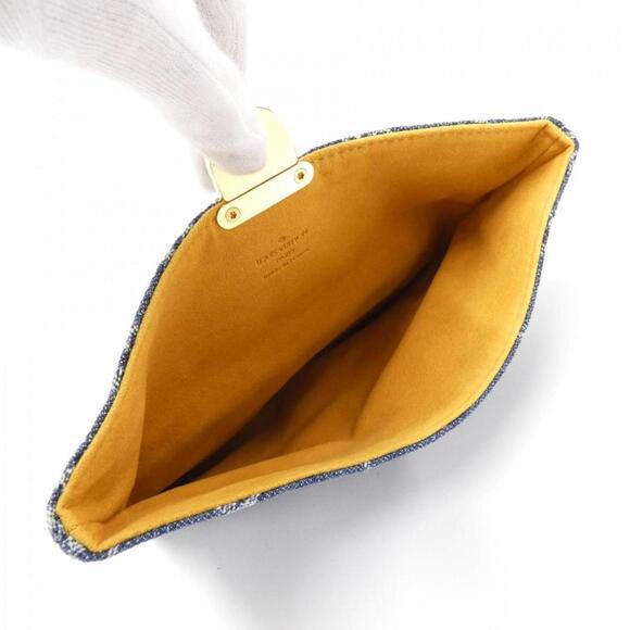 LOUIS VUITTON Blue Monogram Pouch - Picture 5 of 5